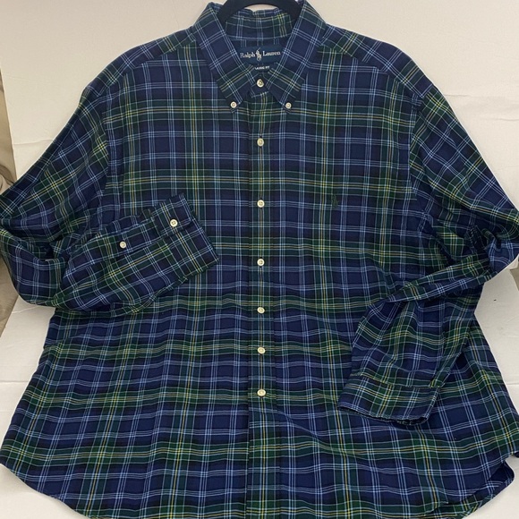 Ralph Lauren Other - Ralph Lauren Men's Green and Blue Checkered Shirt